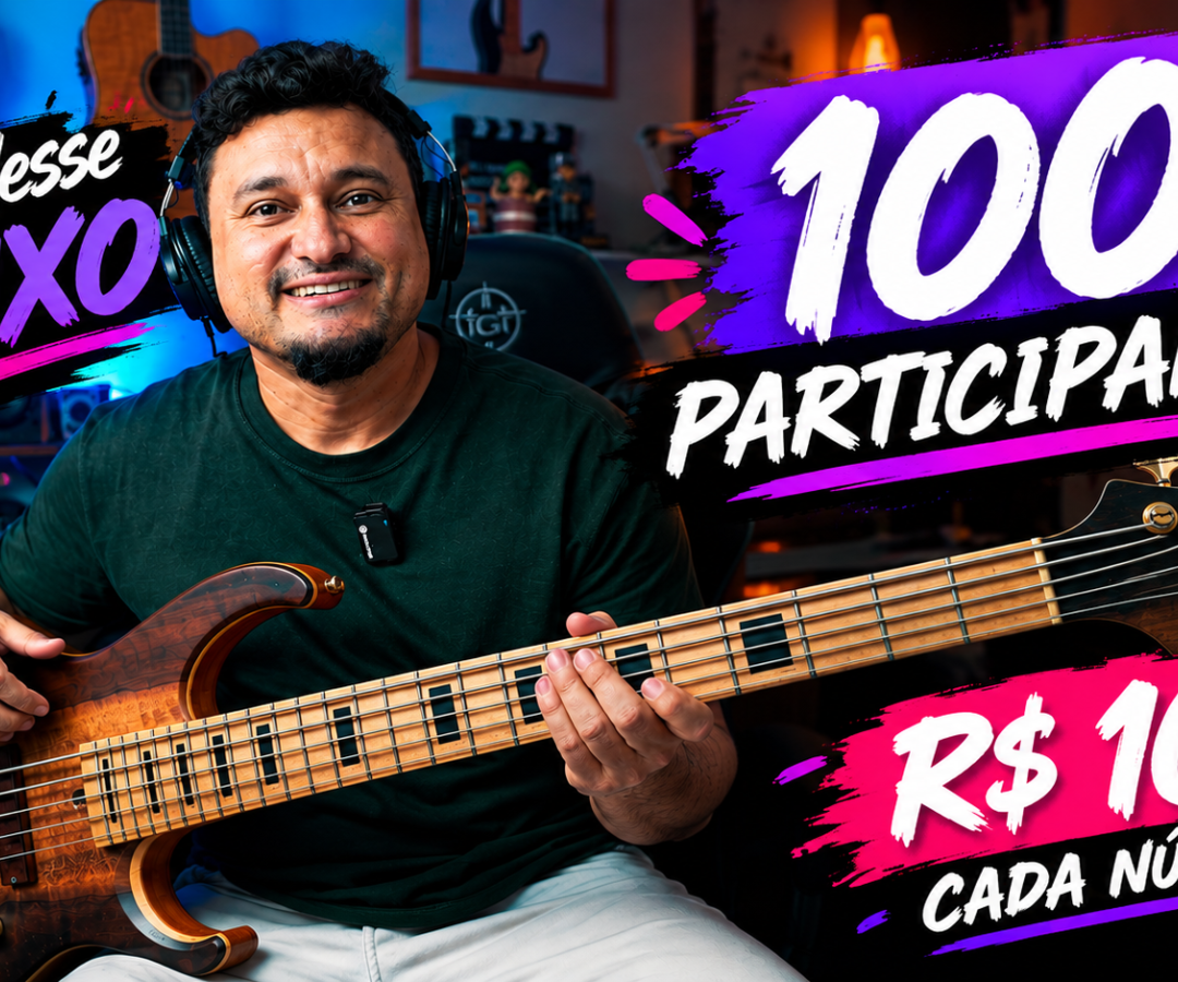 🎸 RIFA DO BAIXO HORIZONTE 5 CORDAS! André Sarmanho